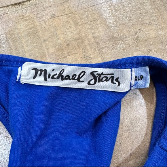 Michael Stars blue Racerback ruched midi dress - Picture 10 of 11